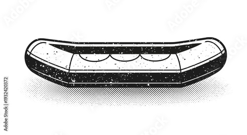 Inflatable Raft Illustration