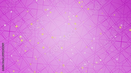 Stunning purple geometric pattern with shining stars and dots, perfect for modern designs, luxury branding, and futuristic concepts