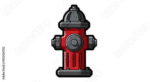 Red Fire Hydrant Isolated