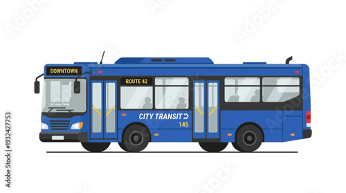 Blue City Transit Bus