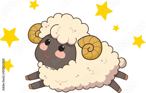 おひつじ座のイラスト