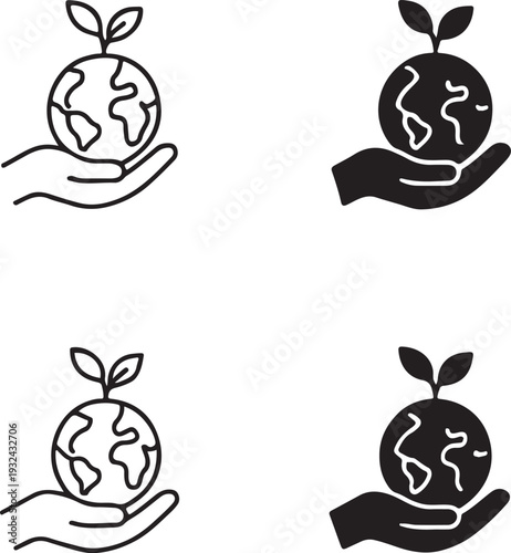 Isolated World Environment Day, World Environment Day icon, World Environment Day vector, environmental awareness, green planet conservation, earth protection campaign