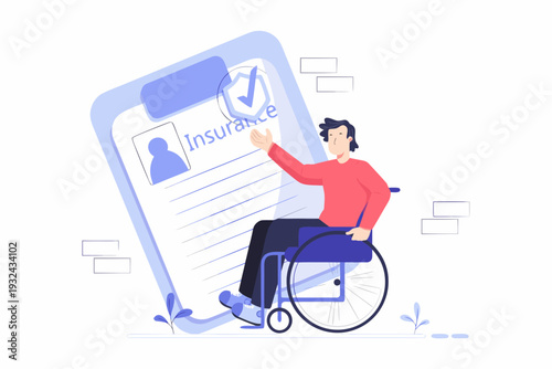 Health Insurance and Medical Support Service Illustration