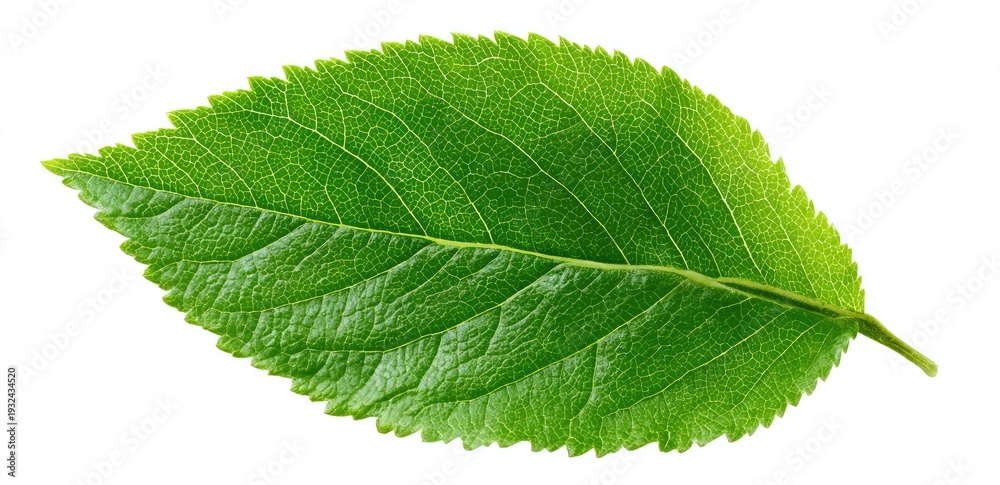 Fototapeta premium Vibrant green leaf (5)