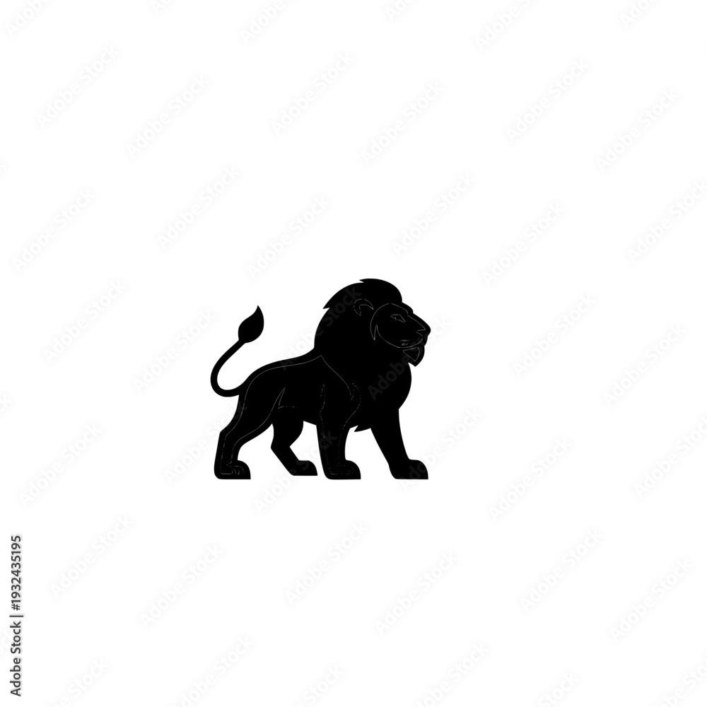 Obraz premium Lion silhouette
