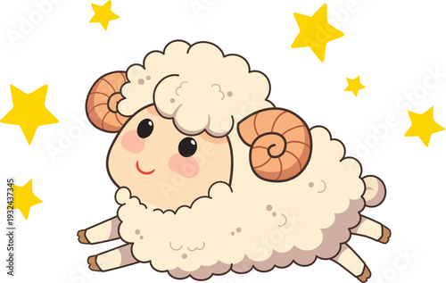 おひつじ座のイラスト