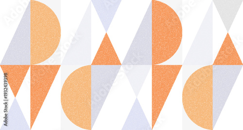 オレンジとグレーの幾何学背景