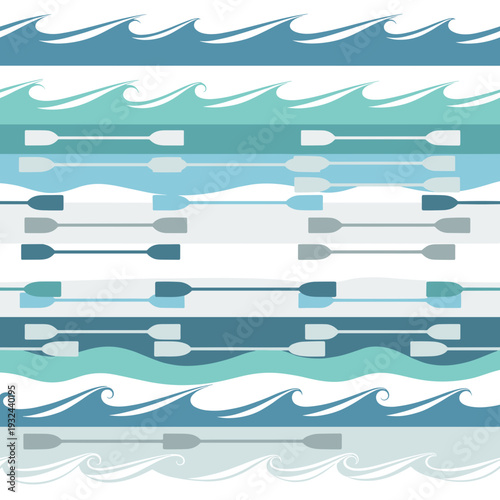 Abstract blue and white wavy pattern representing water currents