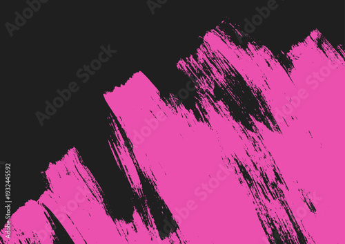 Abstract  paint brush strokes with rough texture and expressive grunge style, minimalist monochrome vector background design.