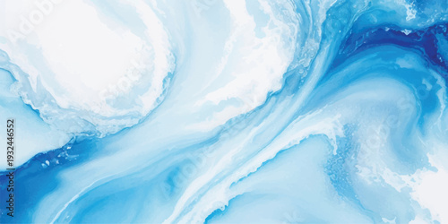 Blue and White Abstract Watercolor Sea Wave Texture Background Graphic Resource