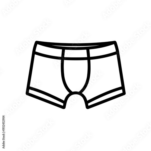 Minimalist underpants underwear clothing vector icon