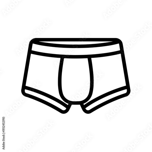 Minimalist underpants underwear clothing vector icon