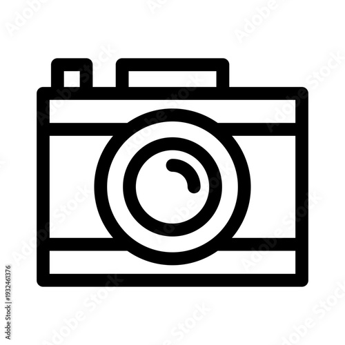 Simple Camera Icon Outline - Photography & Multimedia Symbol