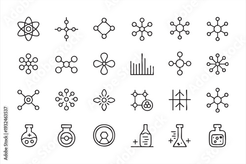 Minimal Atom and Molecule Icons for Research and Education