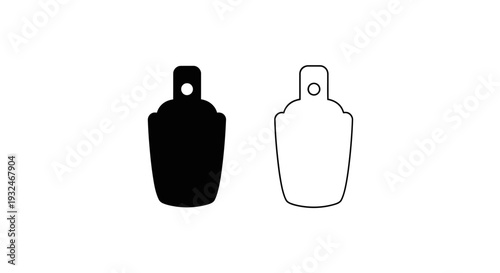 Minimalist perfume bottle design Vector