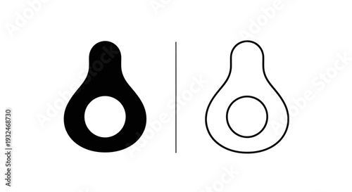 Minimalist light switch icon set Vector