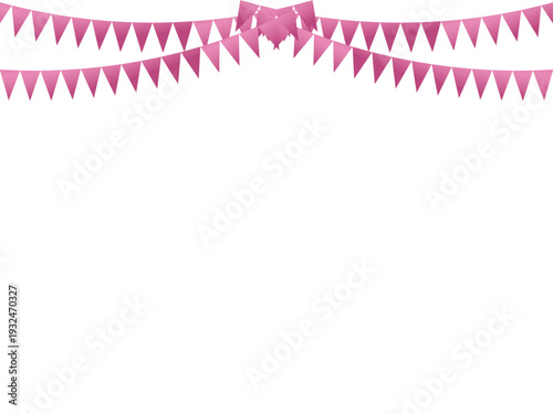 ガーランド三角、曲線、m3ピンクF6