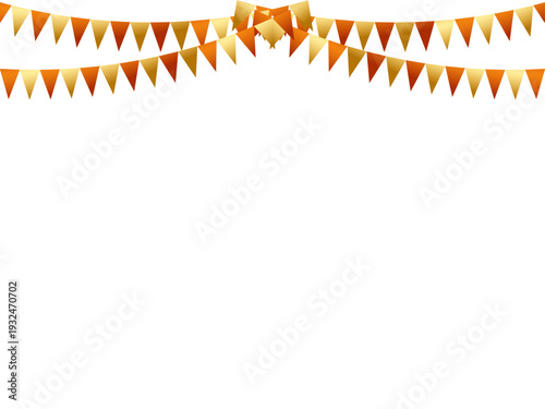 ガーランド三角、曲線、m金9オレンジF6