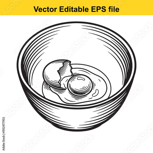 Bowl of Porridge Oatmeal Breakfast Food Illustration