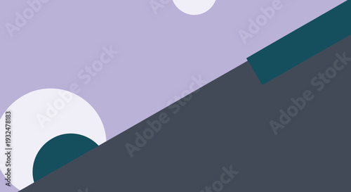 Abstract geometric shapes with a dark form a striking silhouette