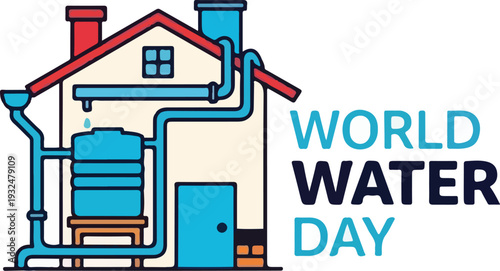 Sustainable Water Management Rainwater Collection System for Home Use Environmental Conservation and Clean Water Supply Solutions Global Resource