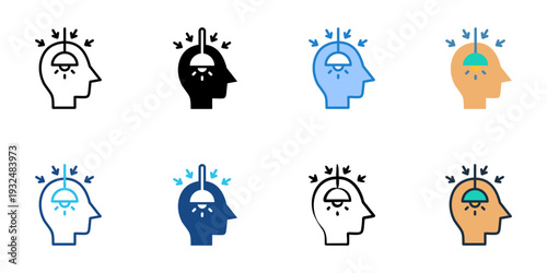 Awareness icons set multiple style collection. Editable stroke 
