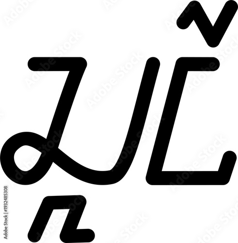 The name Clair in sundanese script, vector. Great for printing on your personal items.