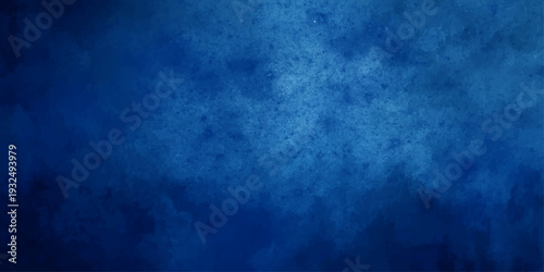 Vector An abstract composition in shades of cerulean blue evoking the depths of the ocean or the vastness of the cosmos, with a textured surface reminiscent of clouds or water. 
