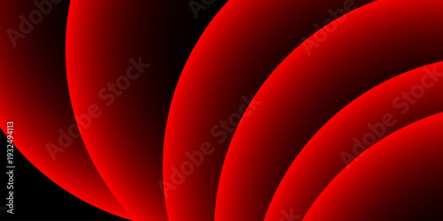Vector Elegant abstract composition of crimson waves cascading into an abyss, a visual symphony of form and shadow, with a focus on color dynamics and sleek geometric shapes.