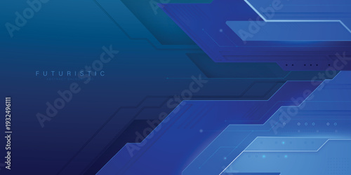Abstract diagonal geometric lines on blue background. Technology digital futuristic concept. Suit for business, website, corporate, poster, presentation, cover, flyer, brochure, banner