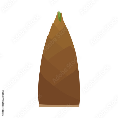 たけのこのベクターアイコン、葉物野菜のイラスト素材