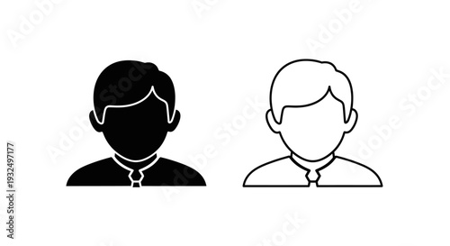Professional icons - business duo Vector
