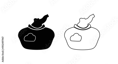 Modern silhouette tank & aircraft art Vector