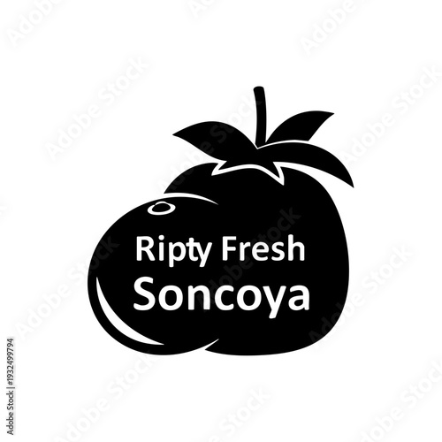 Delicious ripe soncoya fruit with branding from ripty fresh