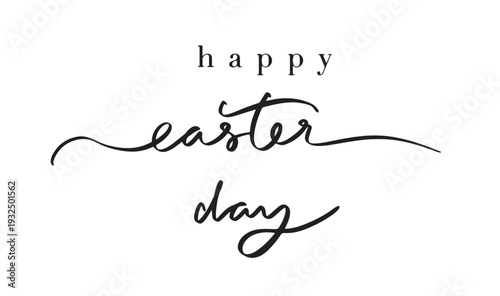 happy easter day text font calligraphy hand written lettering script black color object icon happy easter day egg rabbit bunny april month happy easter day animal religion spring season template card
