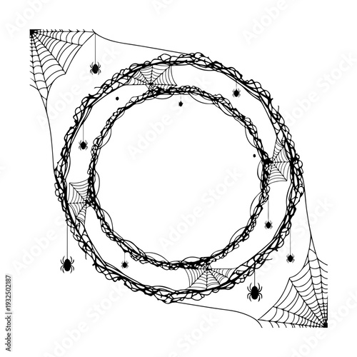 Halloween Web Frame Outline