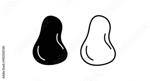 Minimalist silhouette pair design Vector