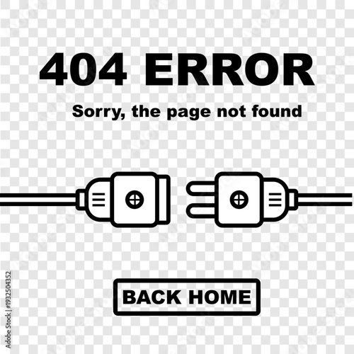 404 error, sorry the page not found