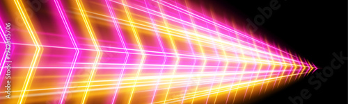 A vibrant rainbow racing trail arcs elegantly, leaving a glowing luminous path and scattered spark particles. vector