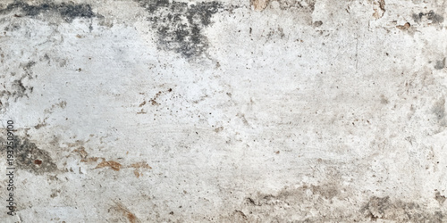 A rough white marble and old paper texture background features a grey stone pattern on a dirty cement wall surface with a blank grunge material design