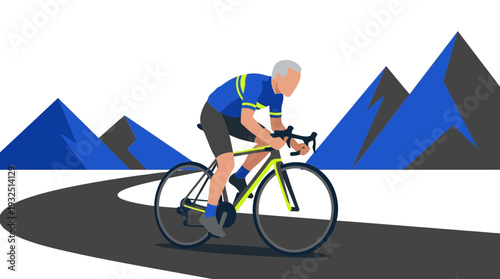 Senior Fitness Cycling Exercise Outdoors for Older Adults