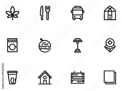 set of icons