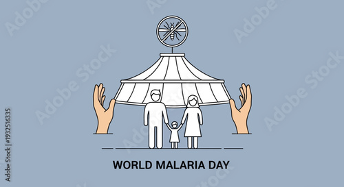 World Malaria Day Family Protection Mosquito Net Disease Prevention