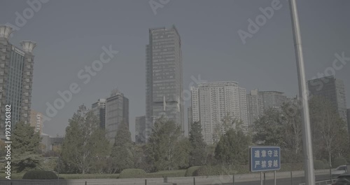 Stunning Modern Skyline with Glass and Steel Structures