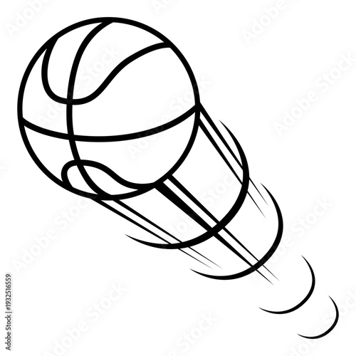 Basketball icon vector. Three pointer Illustration sign. Throwing the ball symbol or logo.