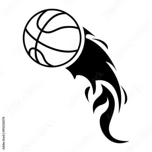Basketball icon vector. Three pointer Illustration sign. Throwing the ball symbol or logo.