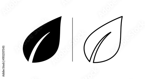 Modern leaf balance design Vector