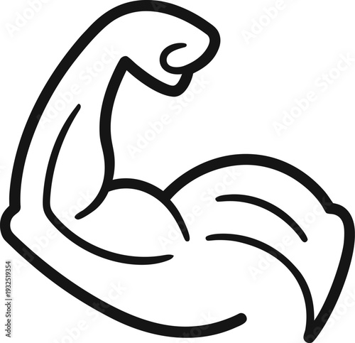 Flexed Arm Muscle Icon