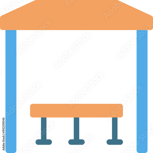 Bus stop shelter transit station