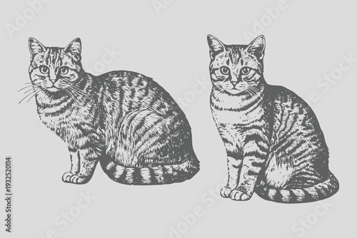 Vintage realistic butterfly vector illustration. Vintage engraving style isolated butterfly set. Cat sketch eps file for creative design. Eps 10